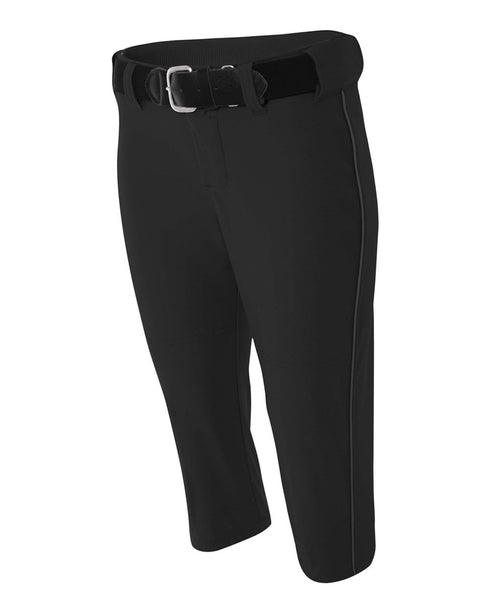 A4 Womens Softball Pant With Cording (NW6188), Color 'Black'